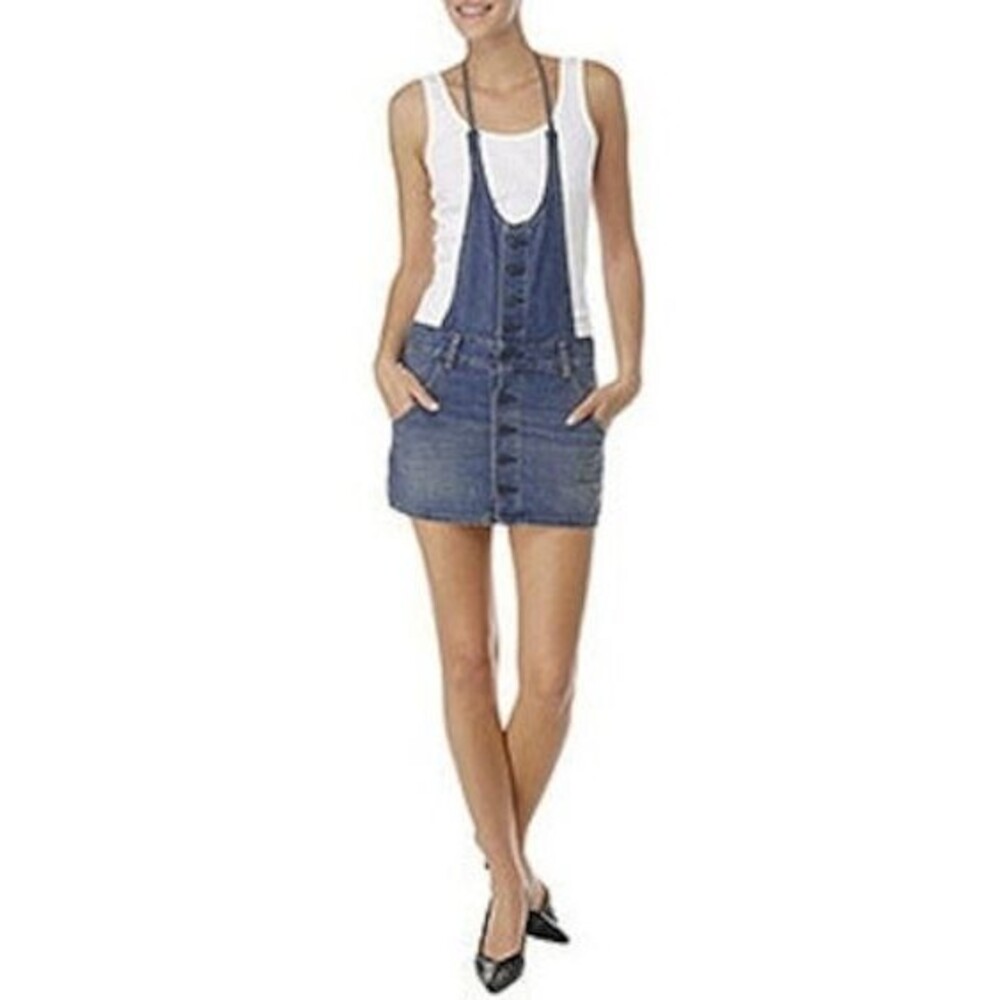 AG Adriano Goldschmied The Skirtall Joplin Jean Skirt Dress